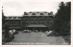 Front Entrance - Grove Park Inn, Asheville Postcard