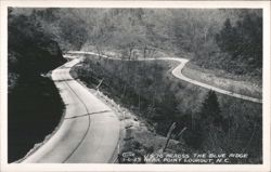 U.S. 70 Across the Blue Ridge Mountains near Point Lookout Postcard