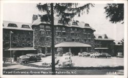 Front Entrance-Grove Park Inn Postcard