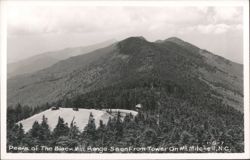 Peaks of The Black Mountain Range from Mount Mitchell Tower Postcard