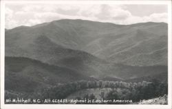 Mt. Mitchell, Highest Peak in Eastern America Postcard
