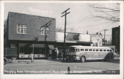 Peggy Ann Restaurant and Bus Station Postcard