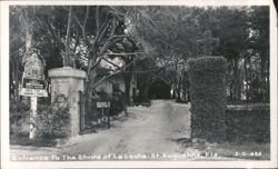 Entrance to the Shrine of La Leche, Site of America's Oldest Mission Postcard