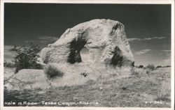 Hole in Rock, Texas Canyon Postcard
