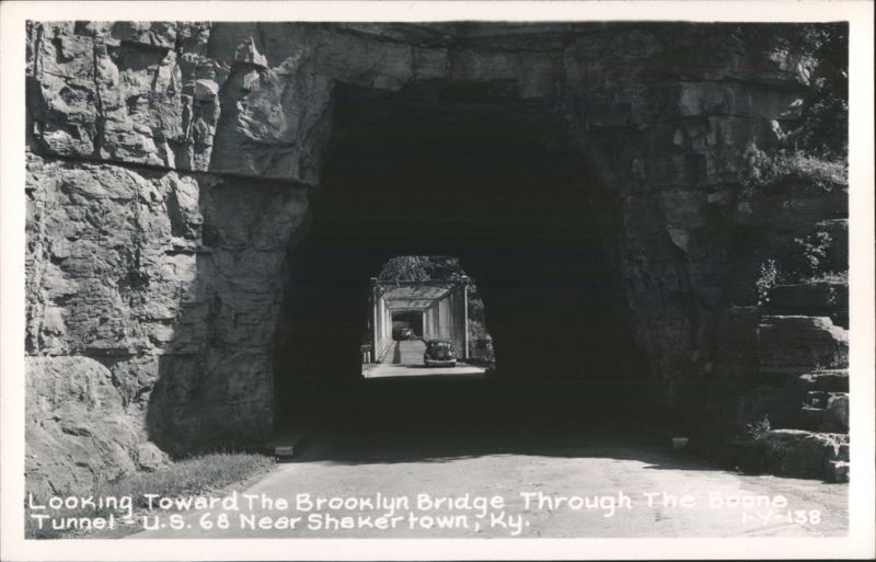 Brooklyn Bridge Through Boone Tunnel on U.S. 68 Shakertown Kentucky