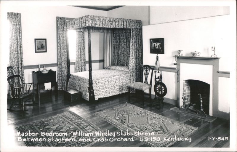 Master Bedroom - William Whitley State Shrine Stanford Kentucky
