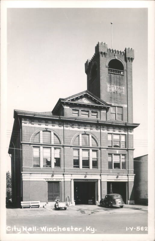 City Hall with Police and Fire Departments, 1912 Winchester Kentucky