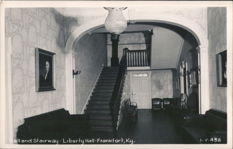 Hall and Stairway, Liberty Hall Frankfort Kentucky