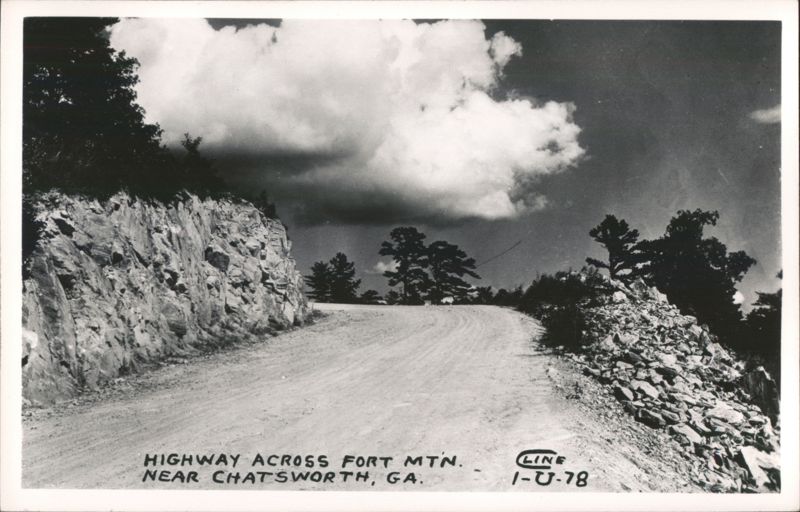 Highway Across Fort Mountain Chatsworth Georgia