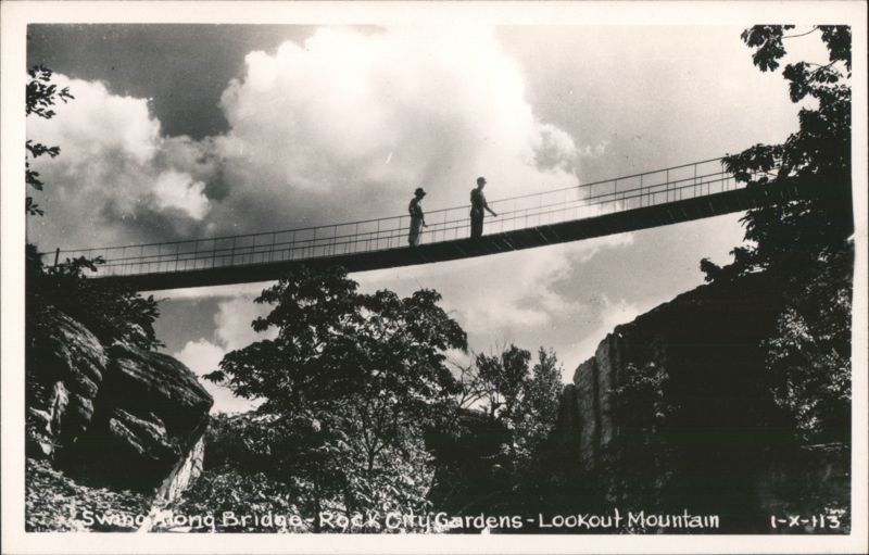Swing Along Bridge, Rock City Gardens, Lookout Mountain Tennessee