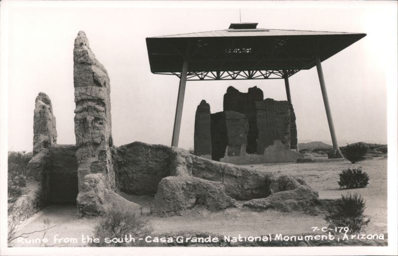 Ruins from the south - Casa Grande National Monument Coolidge Arizona