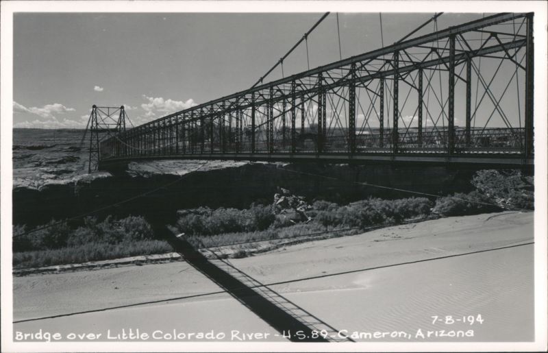 Bridge over Little Colorado River - U.S. 89 - Cameron, Arizona