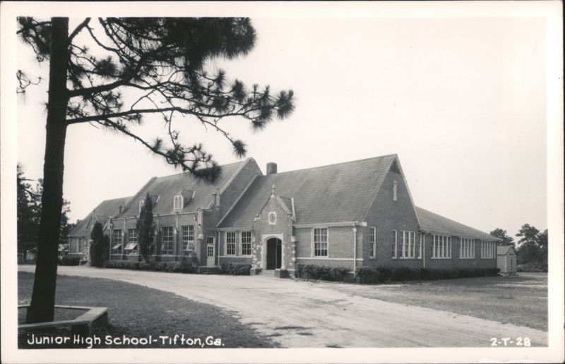 Exterior View of Junior High School Building Tifton Georgia