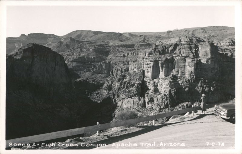 Scene At Fish Creek Canyon - Apache Trail, Arizona Apache Junction