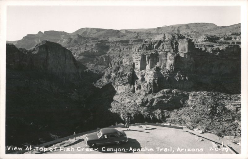 View At Top of Fish Creek Canyon - Apache Trail Apache Junction Arizona