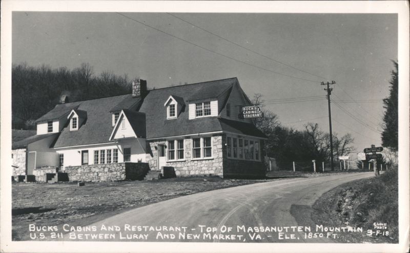 Bucks Cabins and Restaurant on Massanutten Mountain Stanley Virginia