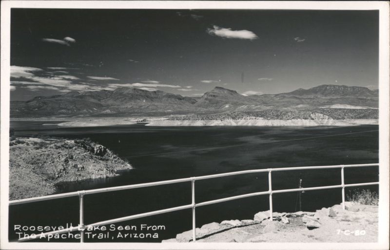 Roosevelt Lake Seen From The Apache Trail Arizona