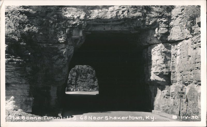 The Boone Tunnel - U.S. 68 Near Shakertown Kentucky