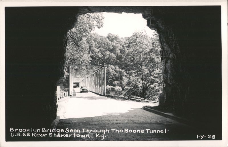 Brooklyn Bridge Seen Through The Boone Tunnel - U.S. 68 Shakertown Kentucky