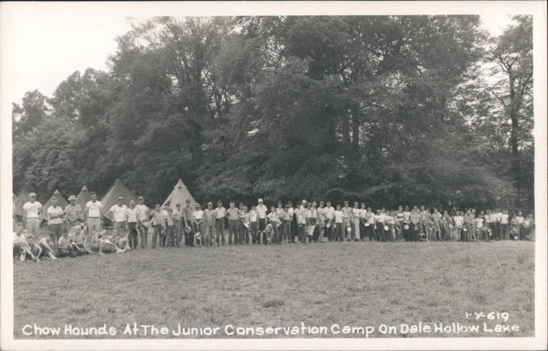 Chow Hounds At The Junior Conservation Camp On Dale Hollow Lake Albany Kentucky