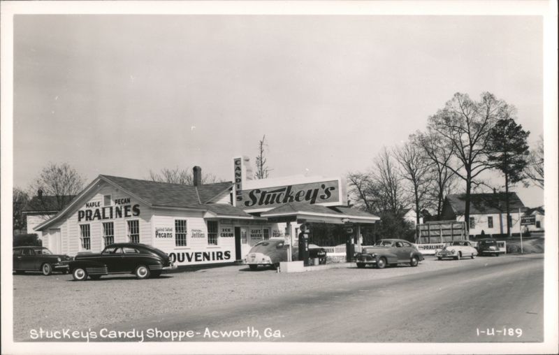 Stuckey's Candy Shoppe with Vintage Cars, Acworth, GA Georgia