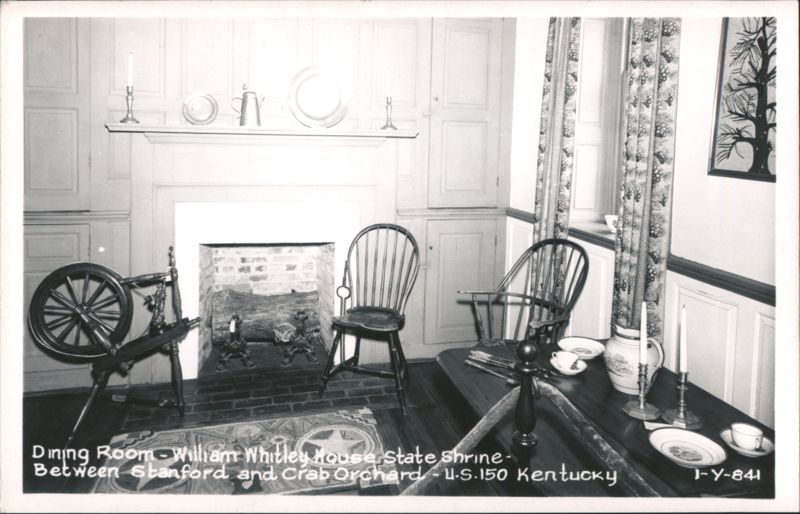 Dining Room - William Whitley House, State Shrine Stanford Kentucky