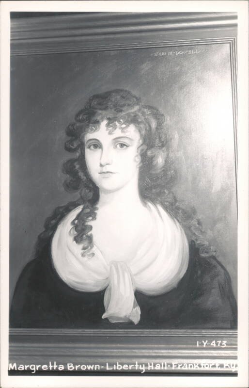 Margretta Brown Portrait at Liberty Hall Frankfort Kentucky