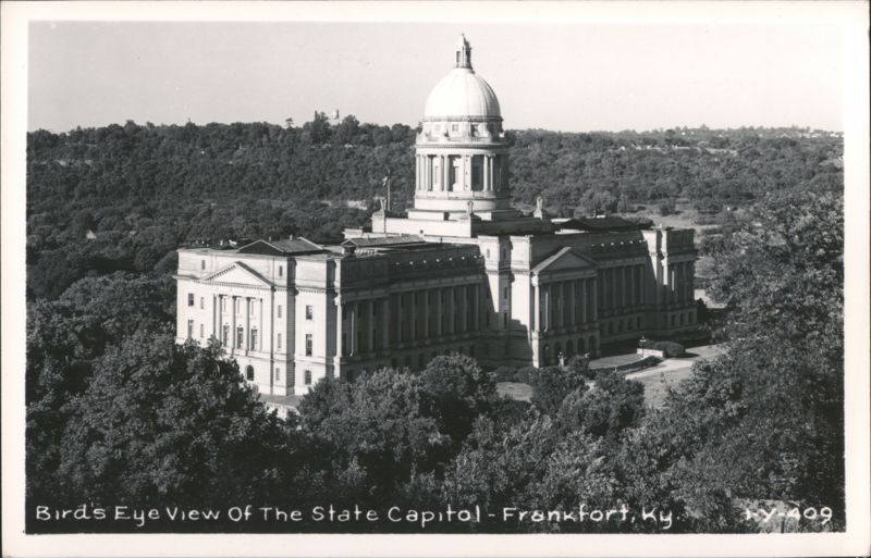 Bird's Eye View Of The State Capitol Frankfort Kentucky