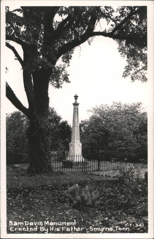 Sam Davis Monument Erected By His Father Smyrna Tennessee