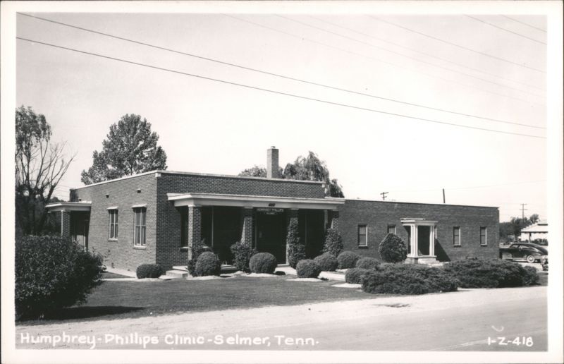 Humphrey-Phillips Clinic Building Exterior View Selmer Tennessee