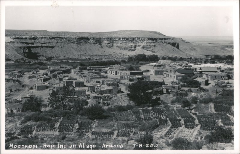 Moenkopi - Hopi Indian Village with Terraced Fields Arizona