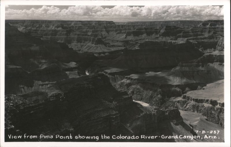 View from Pima Point showing the Colorado River - Grand Canyon Grand Canyon National Park Arizona