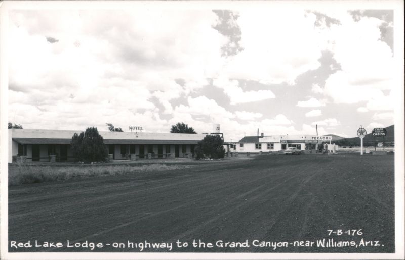 Red Lake Lodge & Texaco, Highway to Grand Canyon near Williams Arizona