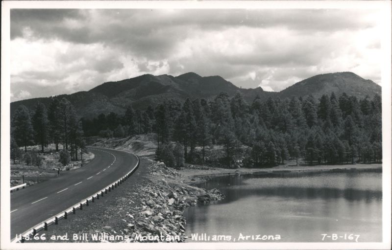 U.S. 66 and Bill Williams Mountain Arizona