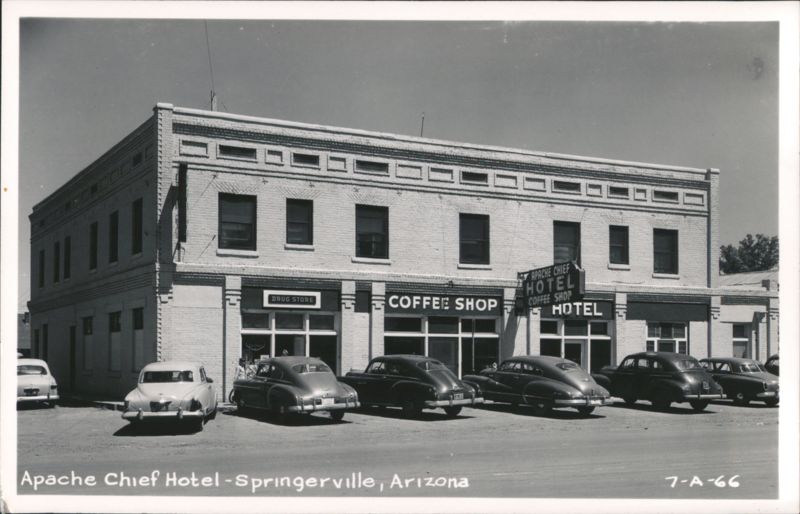 Apache Chief Hotel, Drug Store & Coffee Shop Springerville Arizona
