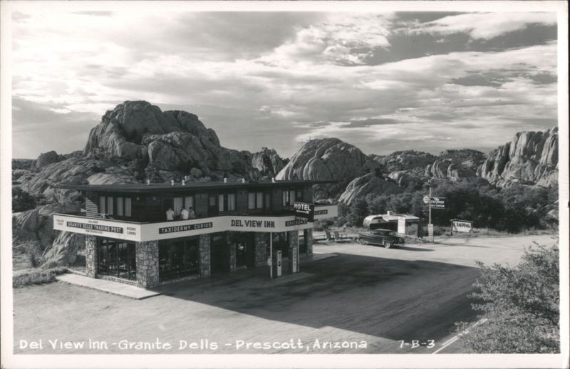 Del View Inn, Granite Dells - Motel, Gas Station, Taxidermy Curios Prescott Arizona