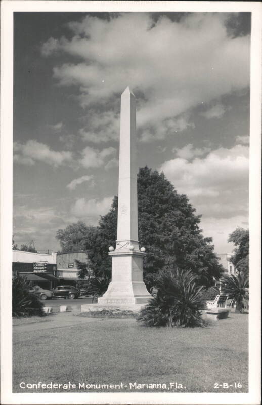 Confederate Monument with Obelisk and 1861-1865 Dates Marianna Florida