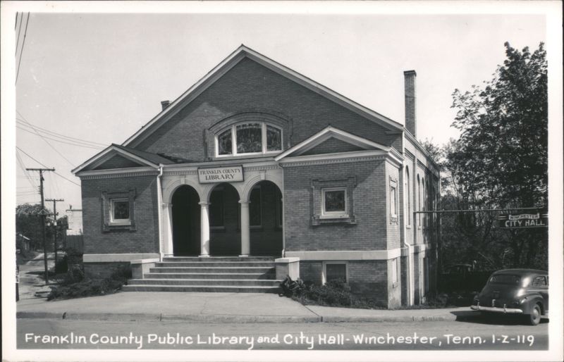 Franklin County Public Library and City Hall Winchester Tennessee