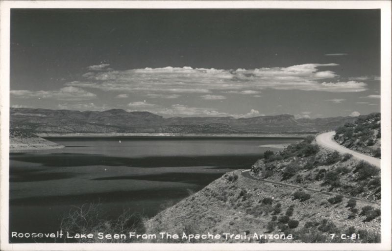 Roosevelt Lake Seen From The Apache Trail Arizona