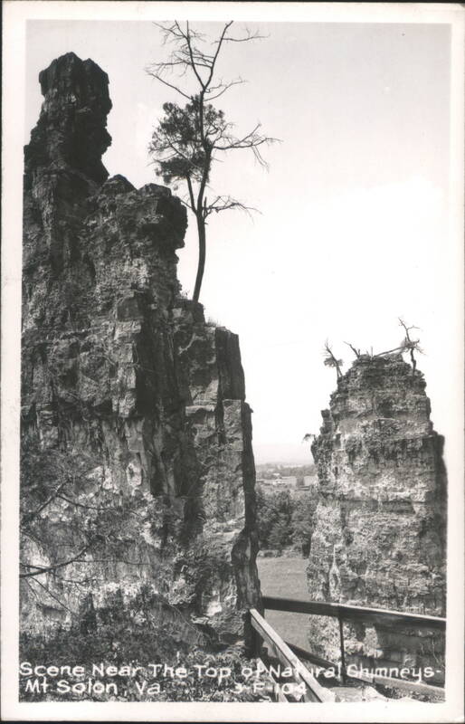 Towering Rock Formations at Natural Chimneys, Mt Solon, Virginia Mount Solon
