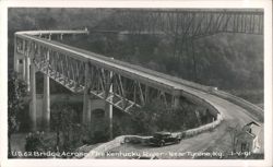 U.S. 62 Bridge Across The Kentucky River Near Tyrone Postcard