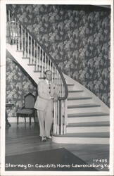Stairway Dr. Caudill's Home Postcard