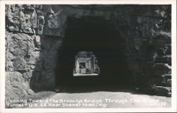 Brooklyn Bridge Through Boone Tunnel on U.S. 68 Postcard