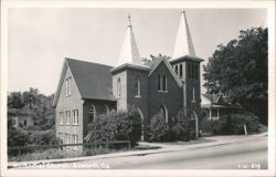 Methodist Church with Twin Spires Postcard