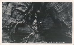 Daniel Boone's Cave Interior View Postcard