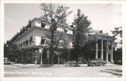 Boone Tavern Hotel with Cars on Street Postcard