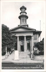 Franklin County Court House with Clock Tower Postcard