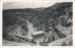 Powerhouse and Gorge Below Dix Dam, Central Kentucky Postcard