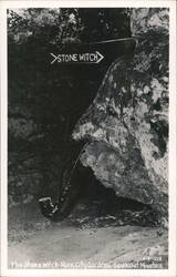The Stone Witch at Rock City Gardens, LooKout Mountain Postcard