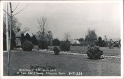 Overseer's office in yard at Sam Davis Home Postcard